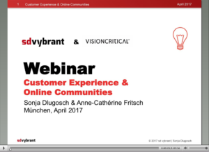 Webina customer Experience & Online Communities Webina customer Experience & Online Communities